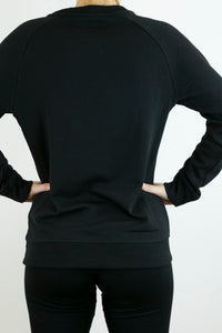 Felpa girocollo summer nera