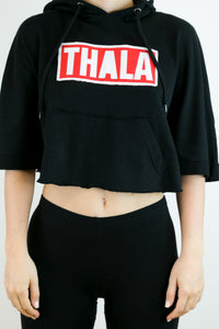 Felpa poncho nera