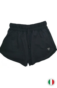 Pantaloncino french terry nero