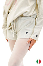 Pantaloncino french terry panna
