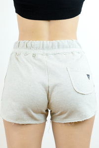 Pantaloncino french terry panna