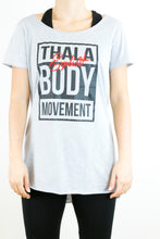 T-shirt "explicit" grigio perla
