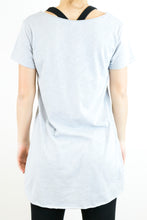 T-shirt "explicit" grigio perla