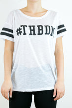 T-shirt #thbdm bianco