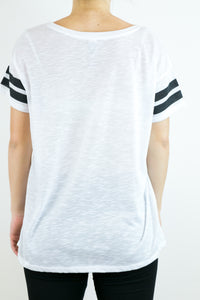 T-shirt #thbdm bianco
